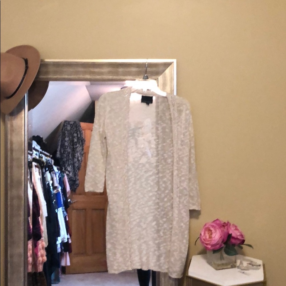 Cynthia Rowley cream duster